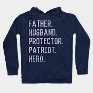 Father Husband Protector Patriot Hoodie